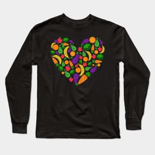 Vegan Heart Long Sleeve T-Shirt